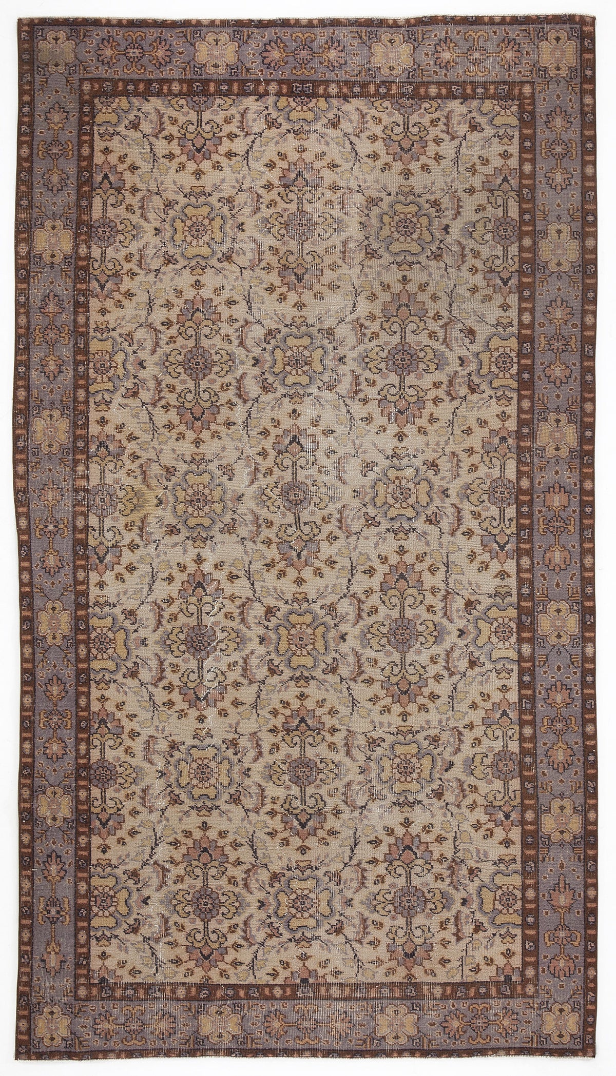 Naturel Over Dyed Vintage Rug 5&#39;3&#39;&#39; x 9&#39;5&#39;&#39; ft 160 x 288 cm