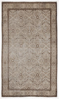 Beige Over Dyed Vintage Rug 4'12'' x 8'6'' ft 152 x 258 cm