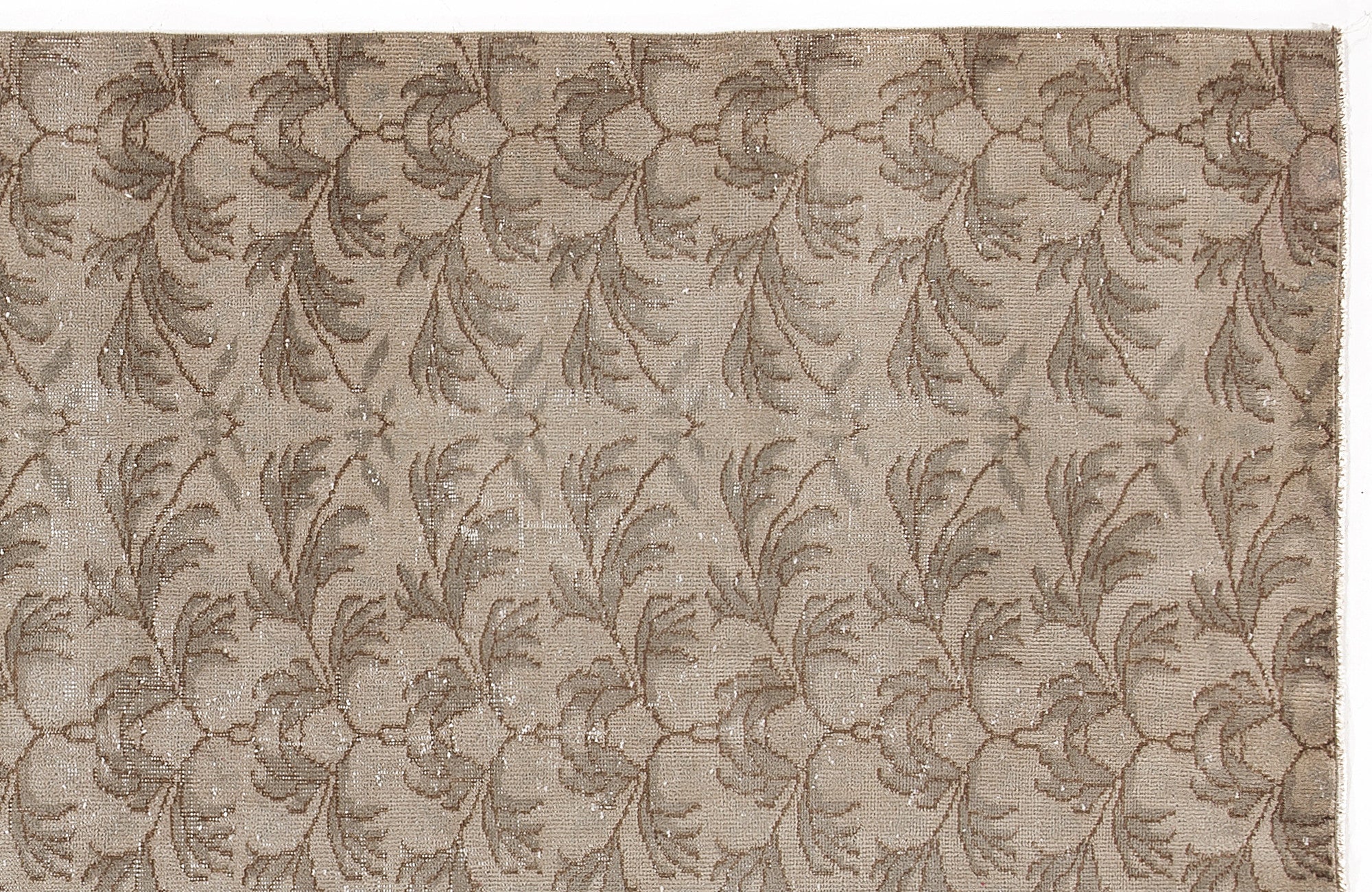 Beige Over Dyed Vintage Rug 4'10'' x 8'4'' ft 148 x 253 cm