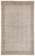 Beige Over Dyed Vintage Rug 5'3'' x 8'8'' ft 160 x 264 cm
