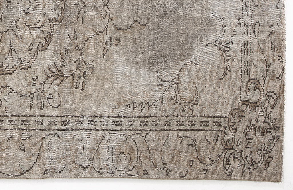 Beige Over Dyed Vintage Rug 5'6'' x 8'11'' ft 167 x 272 cm