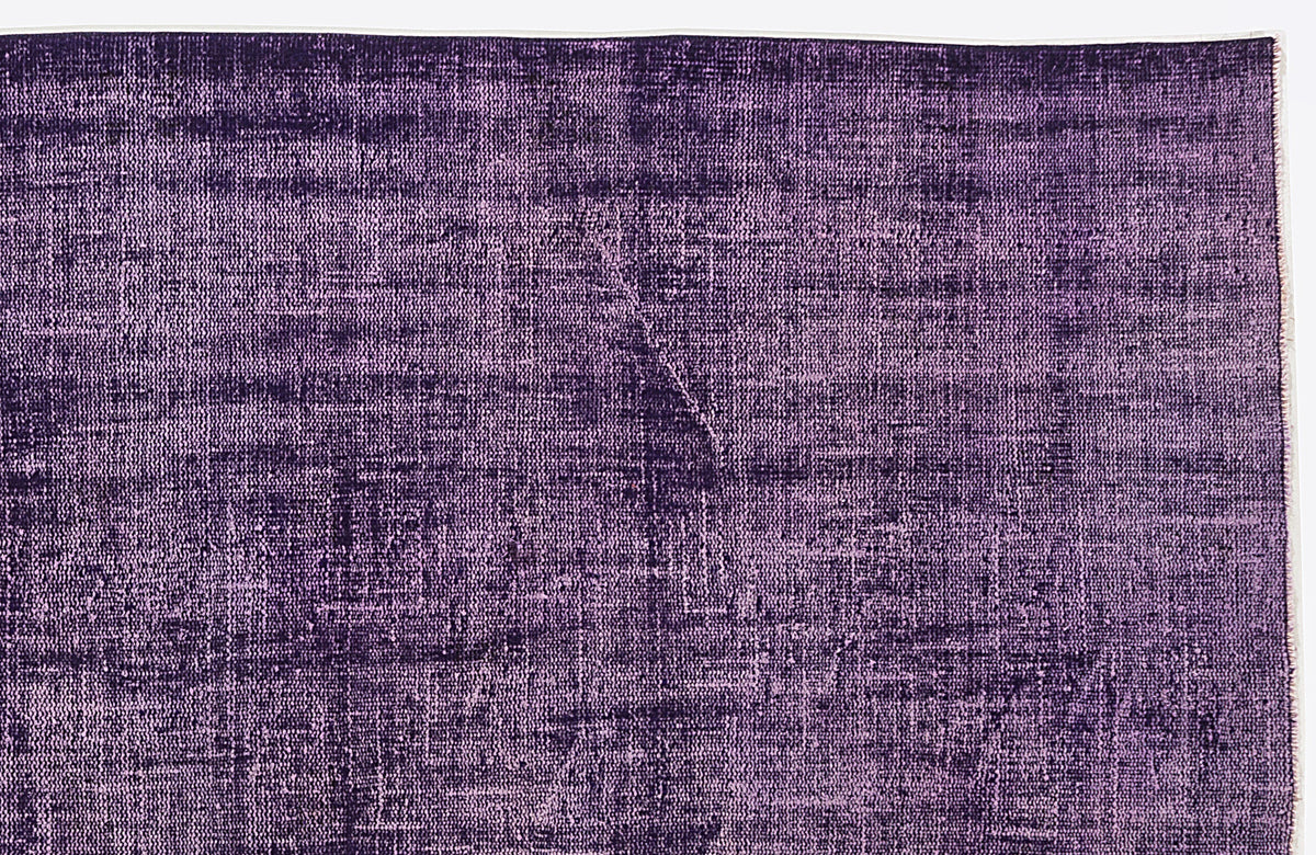 Purple Over Dyed Vintage Rug 5&#39;1&#39;&#39; x 8&#39;11&#39;&#39; ft 155 x 272 cm