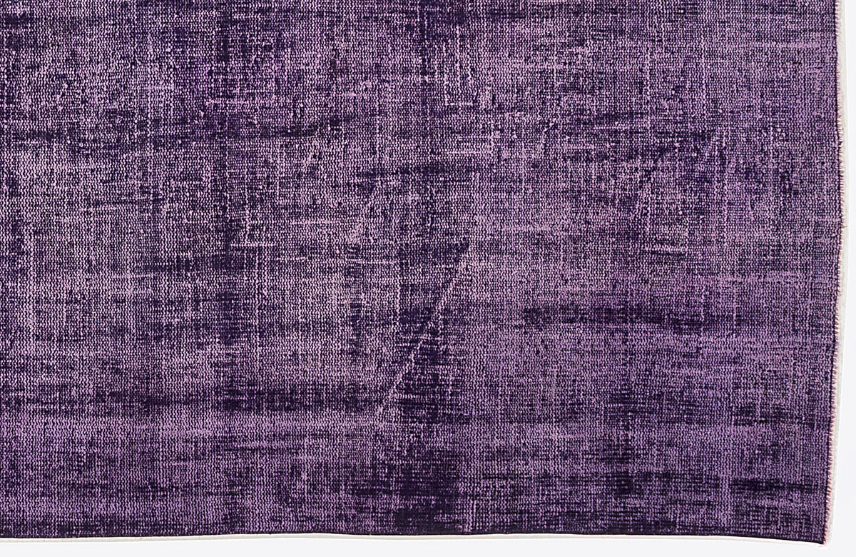 Purple Over Dyed Vintage Rug 5&#39;1&#39;&#39; x 8&#39;11&#39;&#39; ft 155 x 272 cm