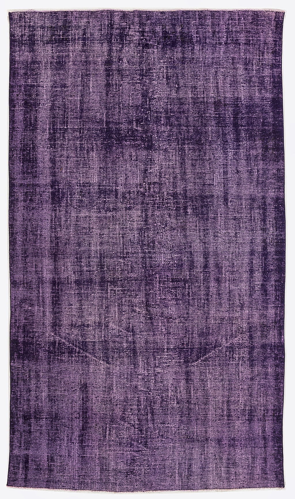 Purple Over Dyed Vintage Rug 5'1'' x 8'11'' ft 155 x 272 cm