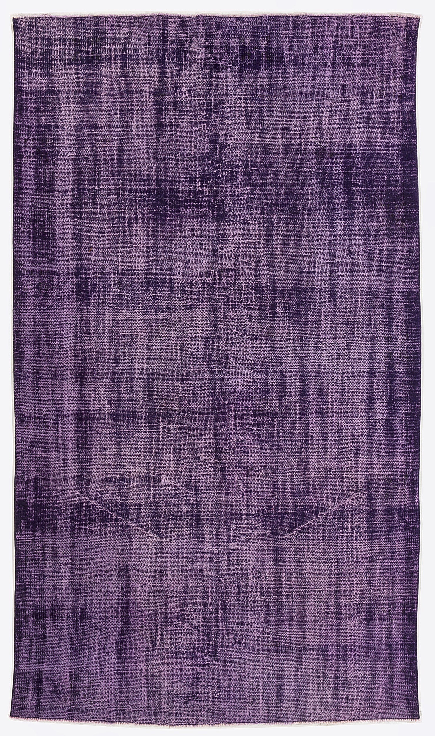 Purple Over Dyed Vintage Rug 5'1'' x 8'11'' ft 155 x 272 cm