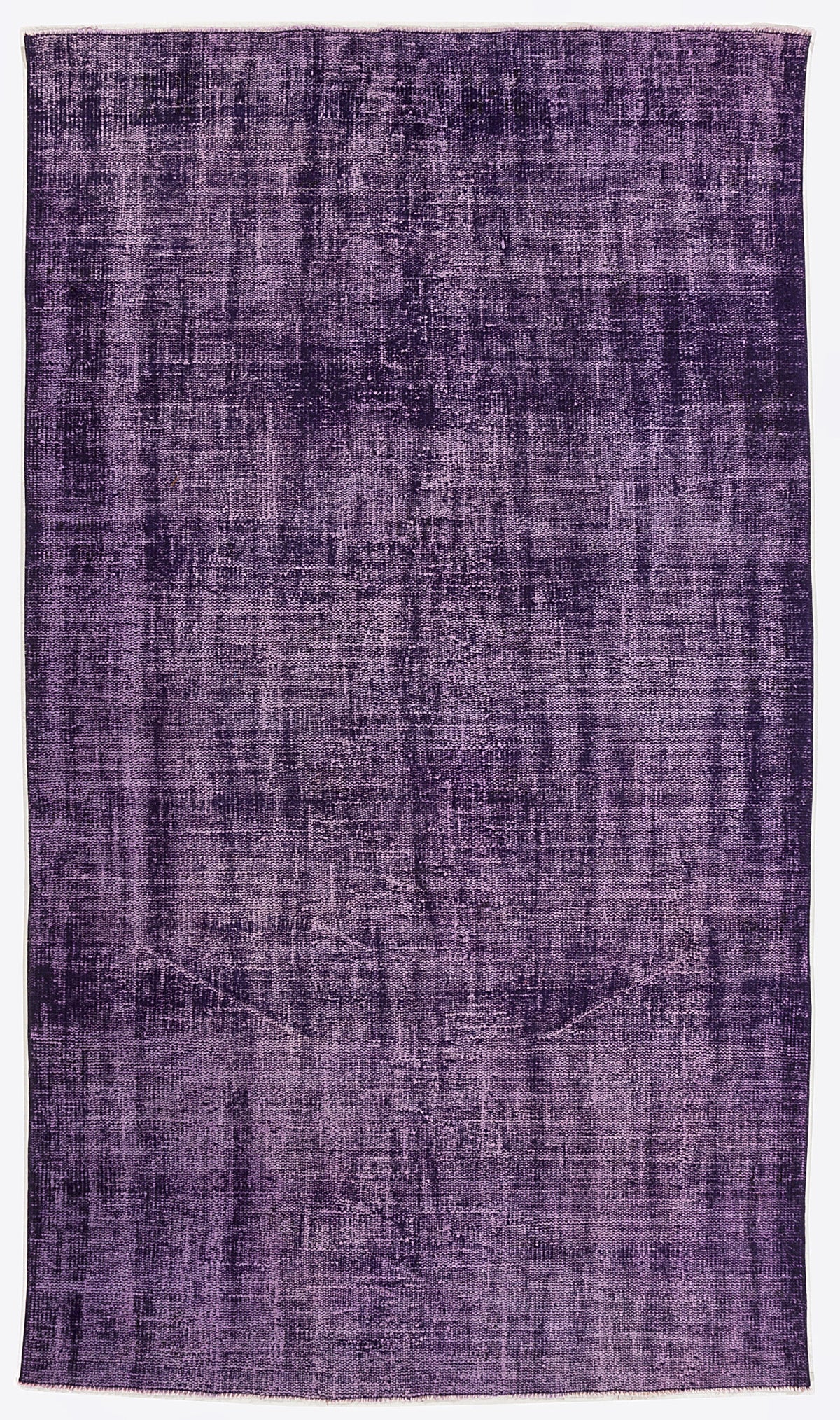 Purple Over Dyed Vintage Rug 5&#39;1&#39;&#39; x 8&#39;11&#39;&#39; ft 155 x 272 cm