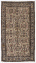 Naturel Over Dyed Vintage Rug 4'12'' x 8'11'' ft 152 x 272 cm