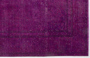 Fuchsia Over Dyed Vintage XLarge Rug 9'2'' x 12'10'' ft 280 x 390 cm