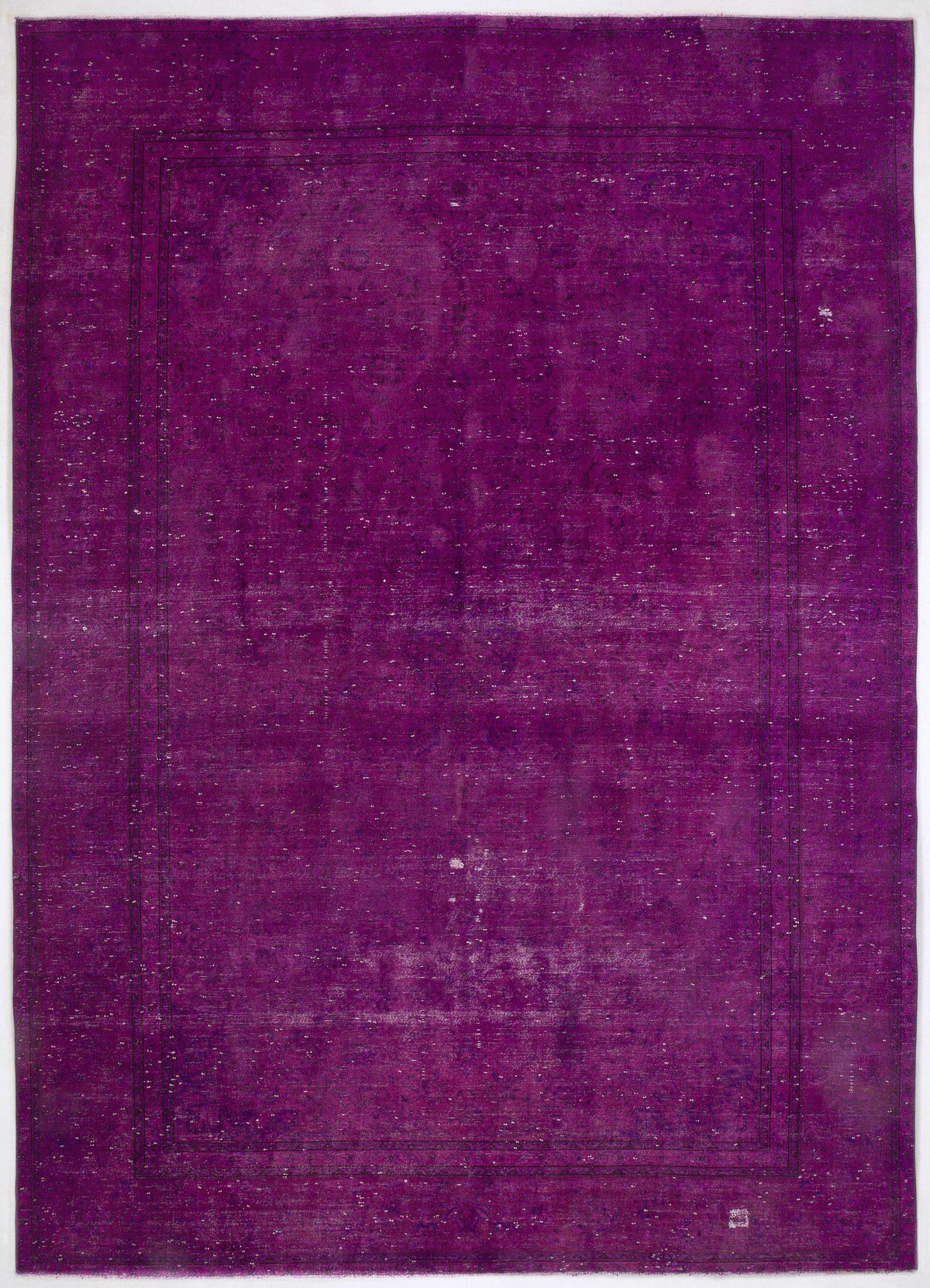 Fuchsia Over Dyed Vintage XLarge Rug 9&#39;2&#39;&#39; x 12&#39;10&#39;&#39; ft 280 x 390 cm