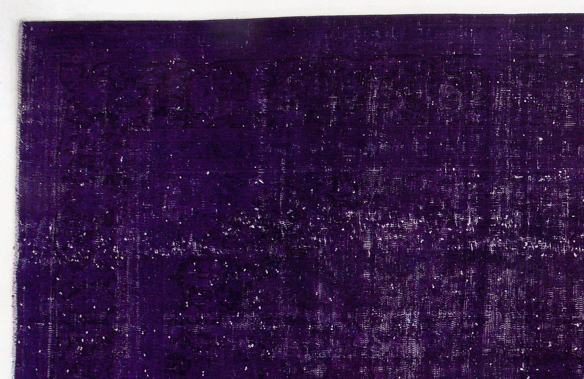 Purple Over Dyed Vintage XLarge Rug 9&#39;0&#39;&#39; x 12&#39;5&#39;&#39; ft 275 x 379 cm