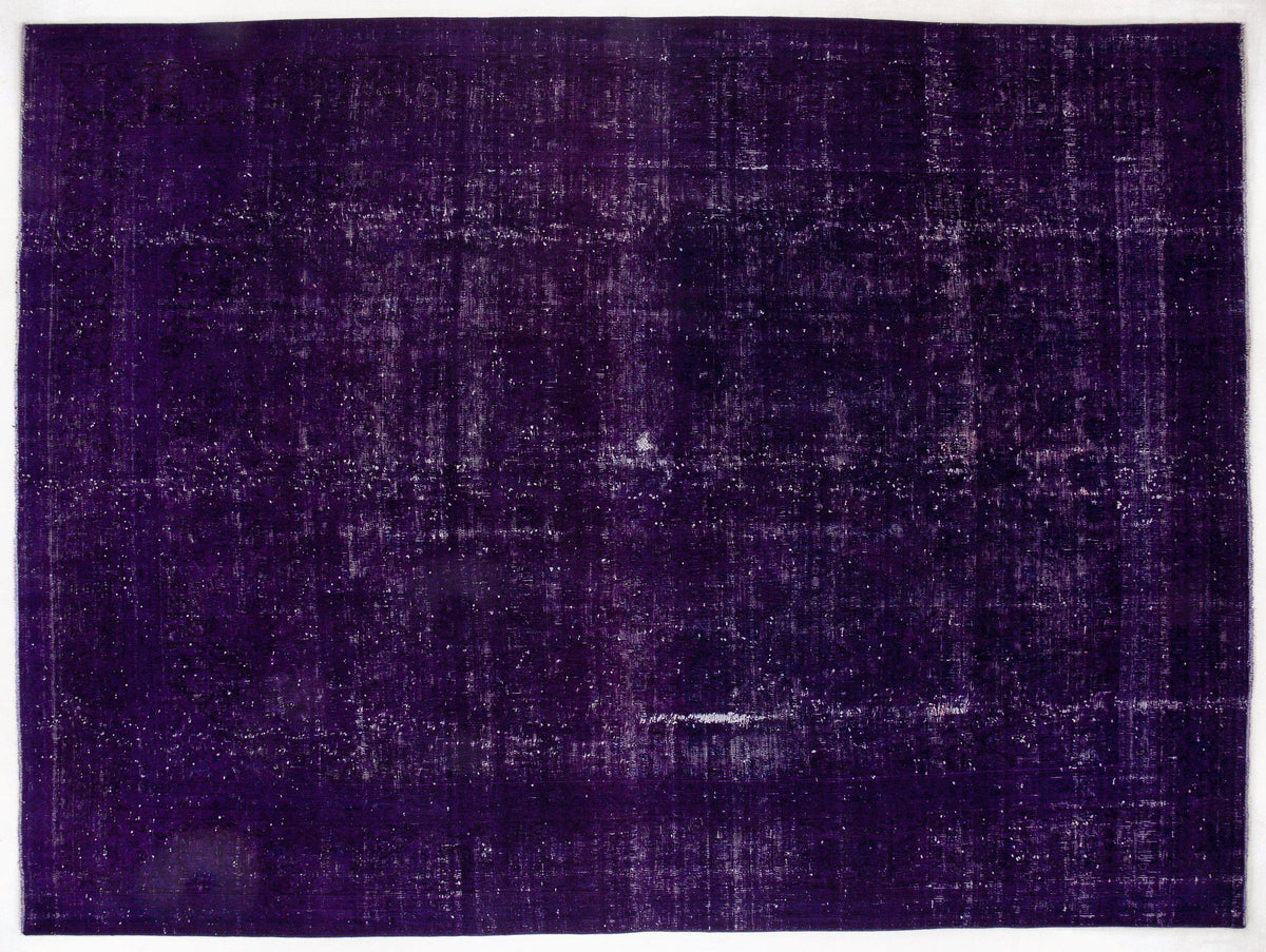 Purple Over Dyed Vintage XLarge Rug 9&#39;0&#39;&#39; x 12&#39;5&#39;&#39; ft 275 x 379 cm
