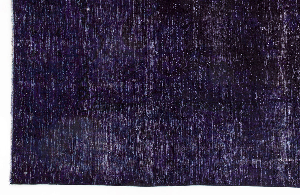 Purple Over Dyed Vintage XLarge Rug 9&#39;6&#39;&#39; x 9&#39;10&#39;&#39; ft 290 x 300 cm