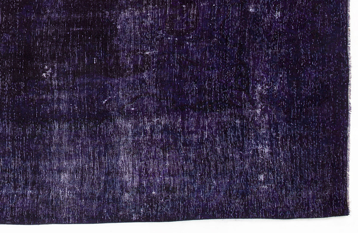 Purple Over Dyed Vintage XLarge Rug 9&#39;6&#39;&#39; x 9&#39;10&#39;&#39; ft 290 x 300 cm
