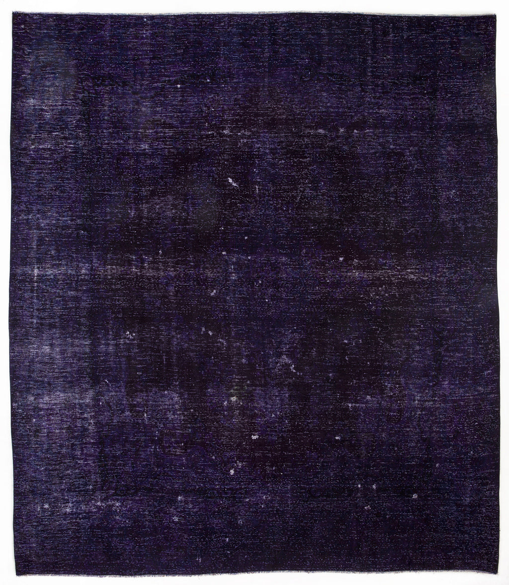 Purple Over Dyed Vintage XLarge Rug 9'6'' x 9'10'' ft 290 x 300 cm