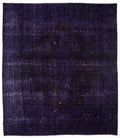 Purple Over Dyed Vintage XLarge Rug 9'6'' x 9'10'' ft 290 x 300 cm