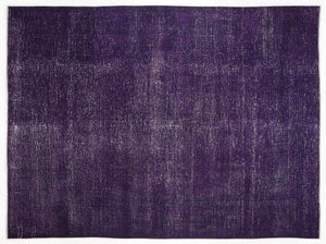 Purple Over Dyed Vintage XLarge Rug 9'10'' x 13'2'' ft 300 x 402 cm