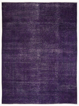 Purple Over Dyed Vintage XLarge Rug 9'10'' x 13'2'' ft 300 x 402 cm