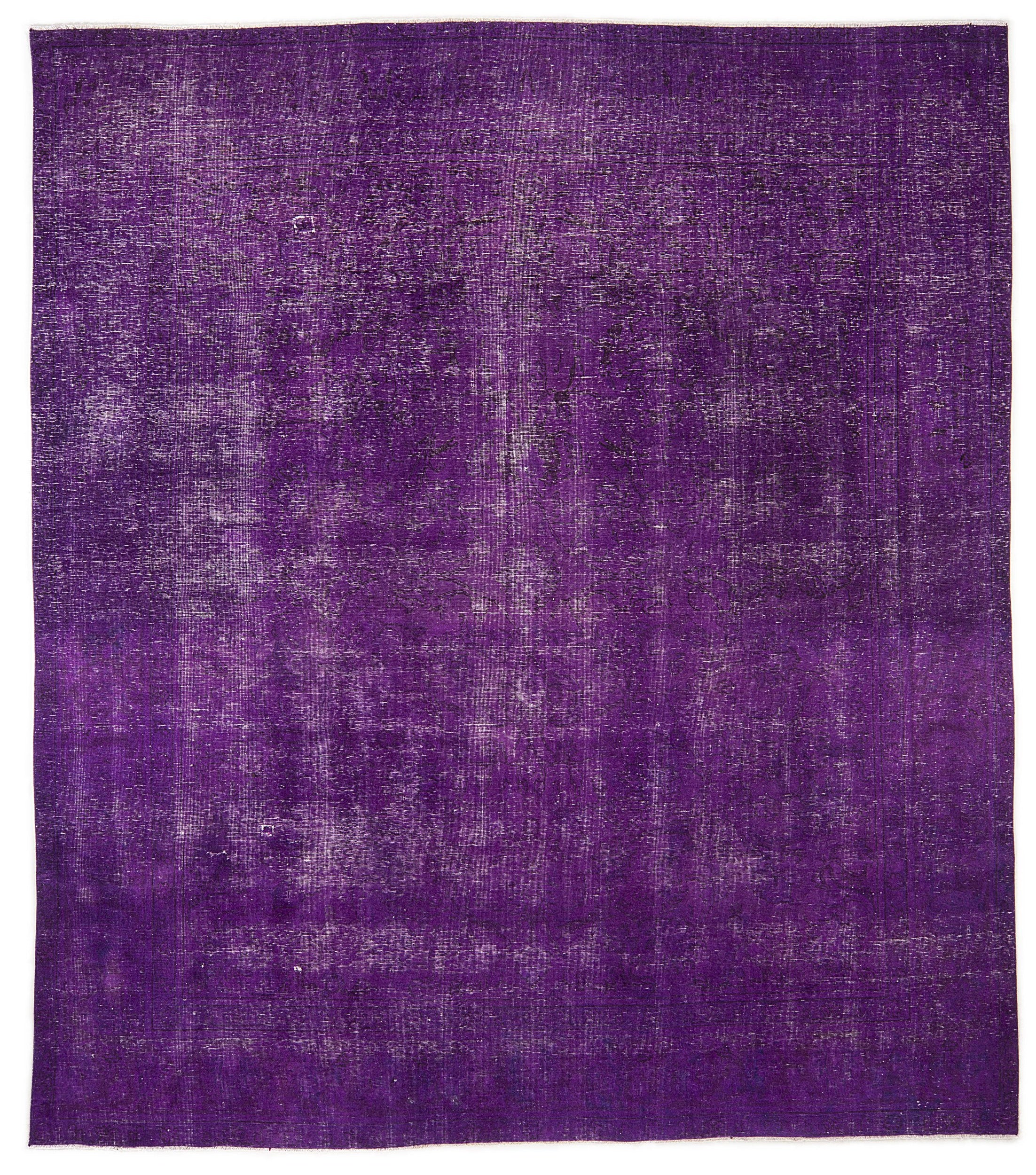 Purple Over Dyed Vintage XLarge Rug 9'8'' x 11'0'' ft 295 x 336 cm