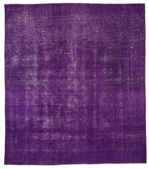 Purple Over Dyed Vintage XLarge Rug 9'8'' x 11'0'' ft 295 x 336 cm