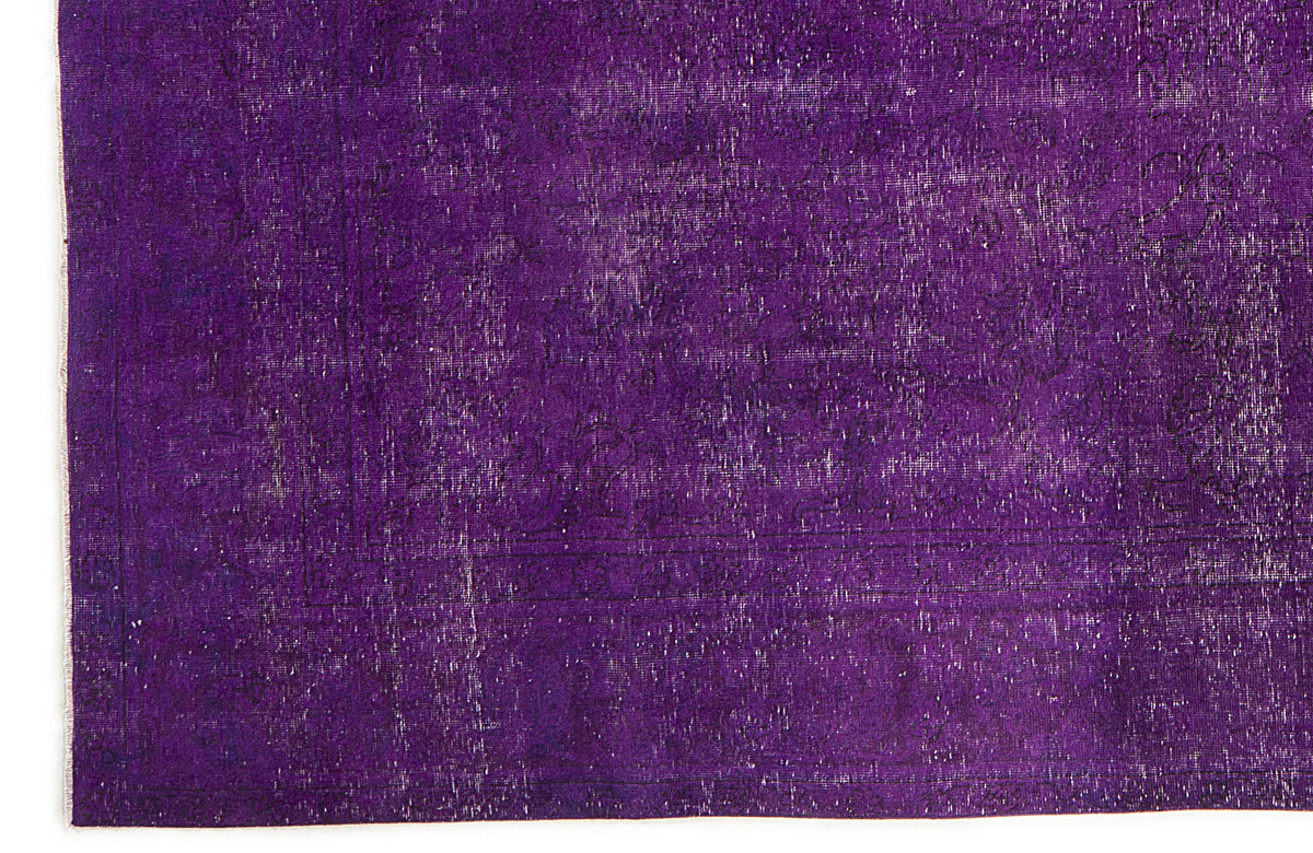 Purple Over Dyed Vintage XLarge Rug 9&#39;8&#39;&#39; x 11&#39;0&#39;&#39; ft 295 x 336 cm
