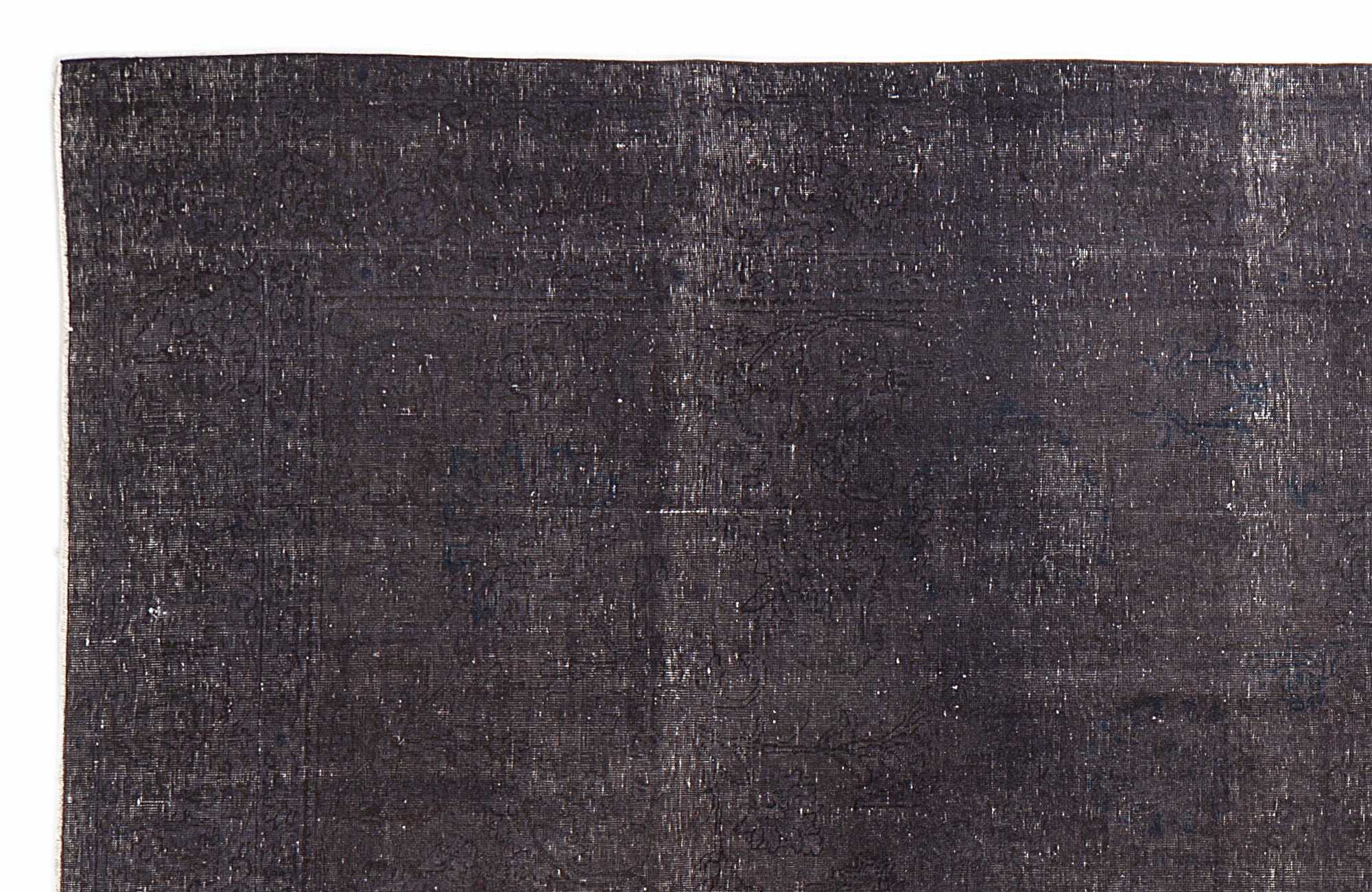 Gray Over Dyed Vintage XLarge Rug 8'8'' x 12'3'' ft 265 x 373 cm