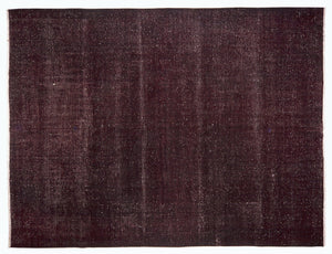 Brown Over Dyed Vintage XLarge Rug 10'1'' x 13'7'' ft 307 x 414 cm