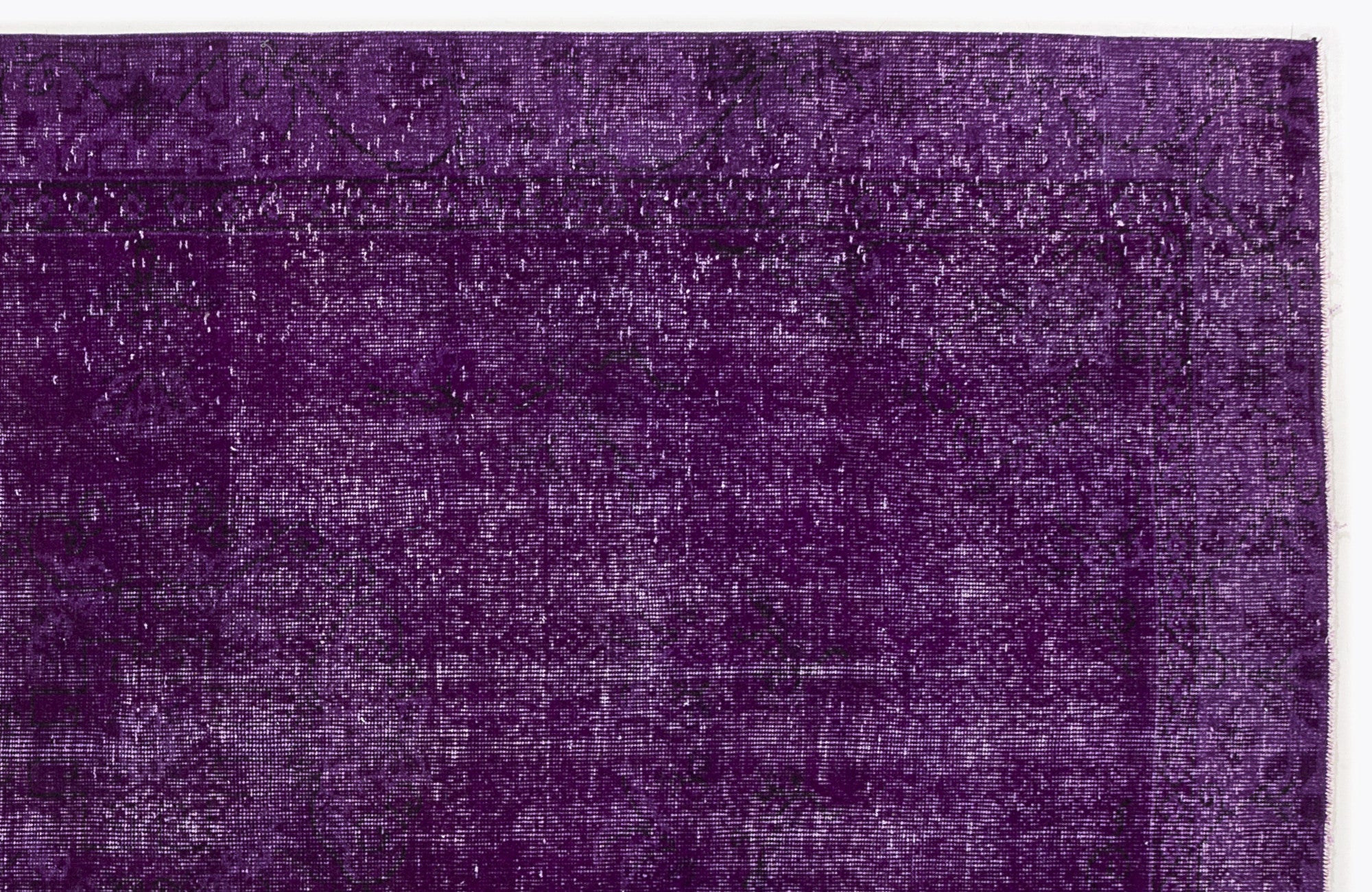 Purple Over Dyed Vintage Rug 5'7'' x 8'10'' ft 170 x 270 cm