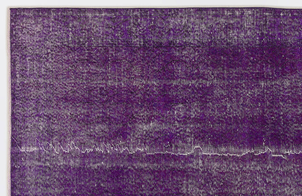 Purple Over Dyed Vintage Rug 5'6'' x 8'10'' ft 167 x 270 cm