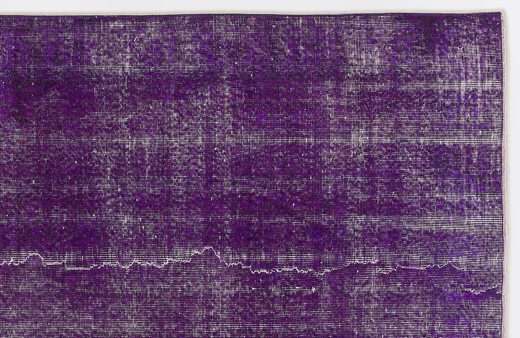 Purple Over Dyed Vintage Rug 5'6'' x 8'10'' ft 167 x 270 cm
