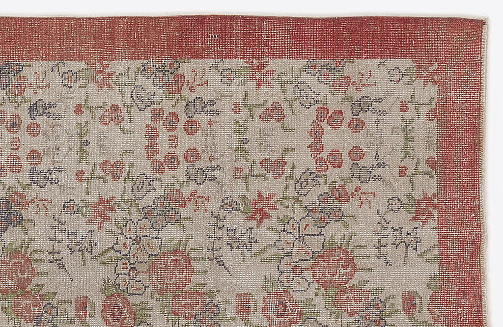 Naturel Over Dyed Vintage Rug 5'5'' x 9'0'' ft 166 x 275 cm