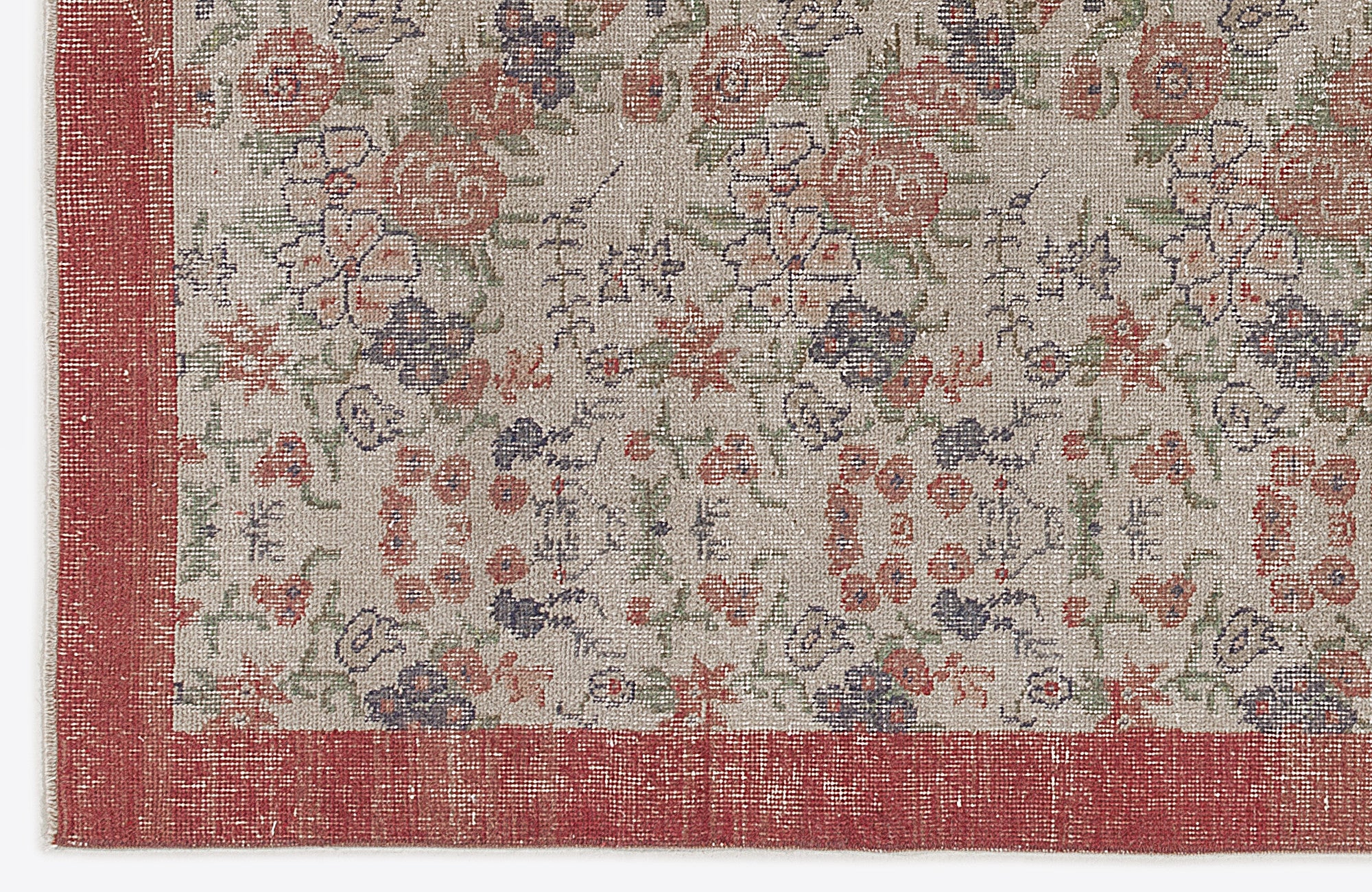 Naturel Over Dyed Vintage Rug 5'5'' x 9'0'' ft 166 x 275 cm