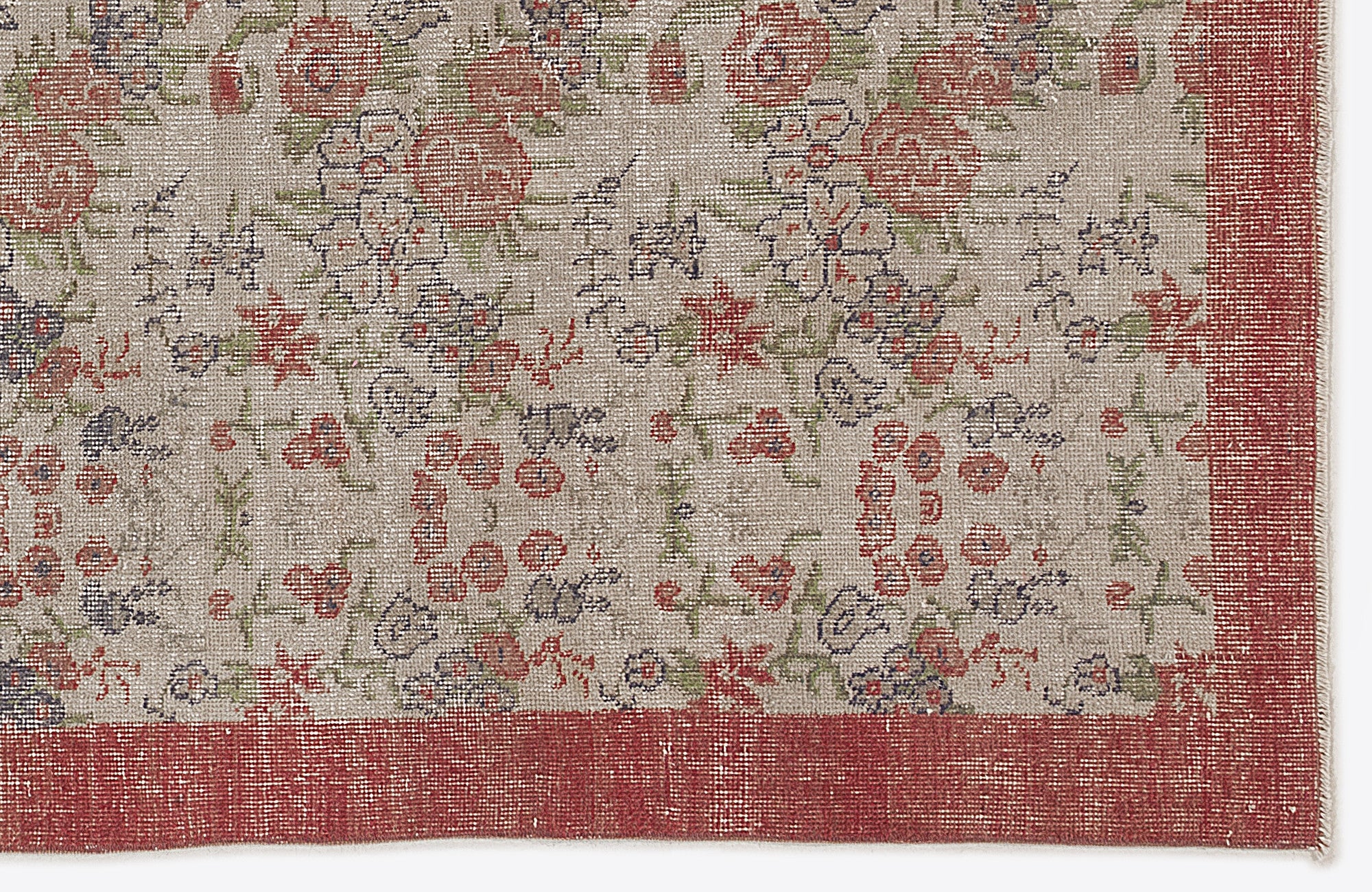 Naturel Over Dyed Vintage Rug 5'5'' x 9'0'' ft 166 x 275 cm