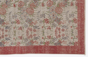 Naturel Over Dyed Vintage Rug 5'5'' x 9'0'' ft 166 x 275 cm