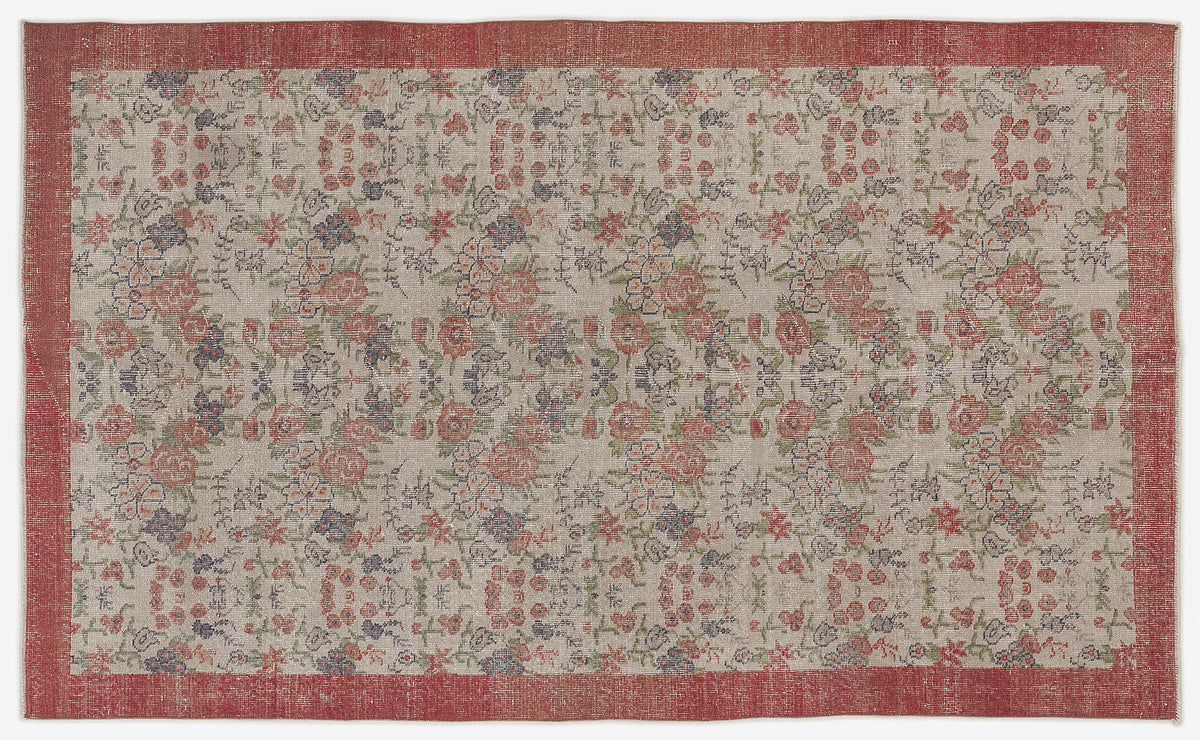 Naturel Over Dyed Vintage Rug 5&#39;5&#39;&#39; x 9&#39;0&#39;&#39; ft 166 x 275 cm