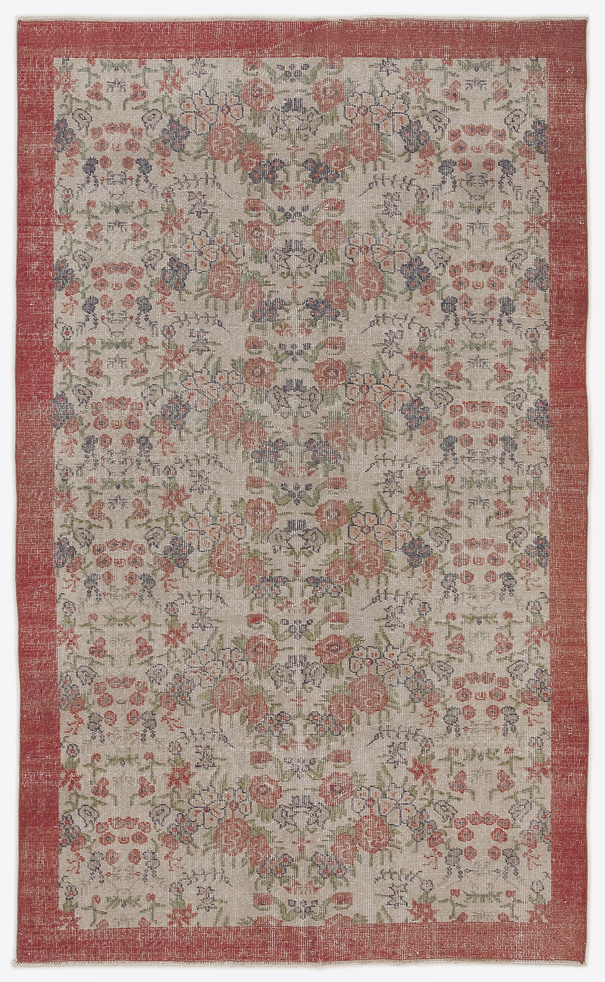 Naturel Over Dyed Vintage Rug 5&#39;5&#39;&#39; x 9&#39;0&#39;&#39; ft 166 x 275 cm