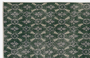 Green Over Dyed Vintage Rug 4'8'' x 8'3'' ft 142 x 252 cm