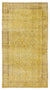 Yellow Over Dyed Vintage Rug 4'7'' x 8'6'' ft 140 x 260 cm