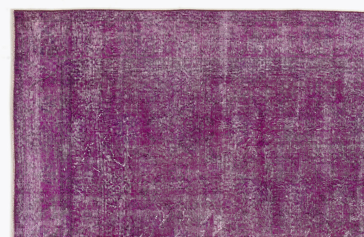Fuchsia Over Dyed Vintage Rug 6&#39;0&#39;&#39; x 9&#39;4&#39;&#39; ft 184 x 285 cm