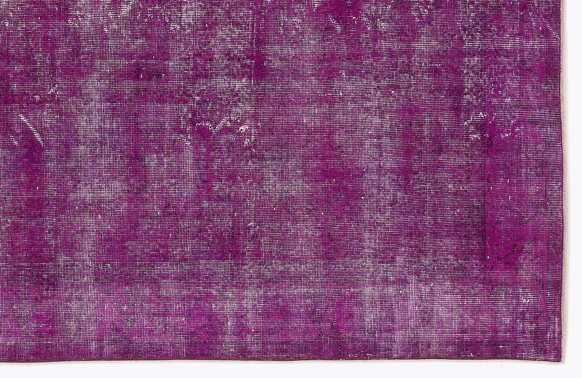 Fuchsia Over Dyed Vintage Rug 6&#39;0&#39;&#39; x 9&#39;4&#39;&#39; ft 184 x 285 cm