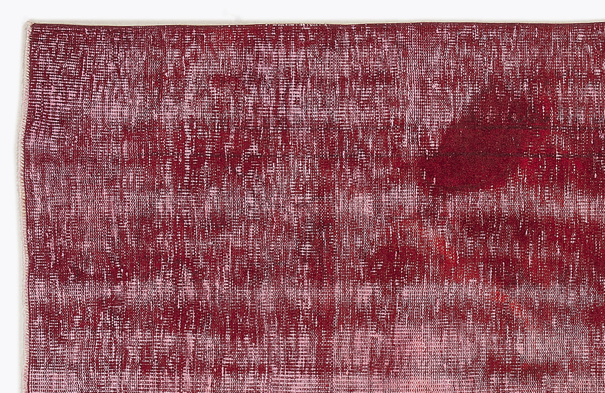 Red Over Dyed Vintage Rug 5&#39;11&#39;&#39; x 9&#39;1&#39;&#39; ft 180 x 276 cm