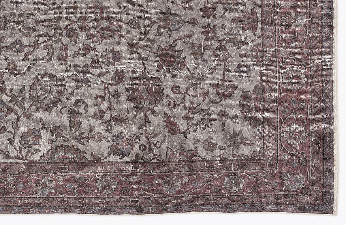 Naturel Over Dyed Vintage Rug 4&#39;11&#39;&#39; x 9&#39;5&#39;&#39; ft 150 x 288 cm