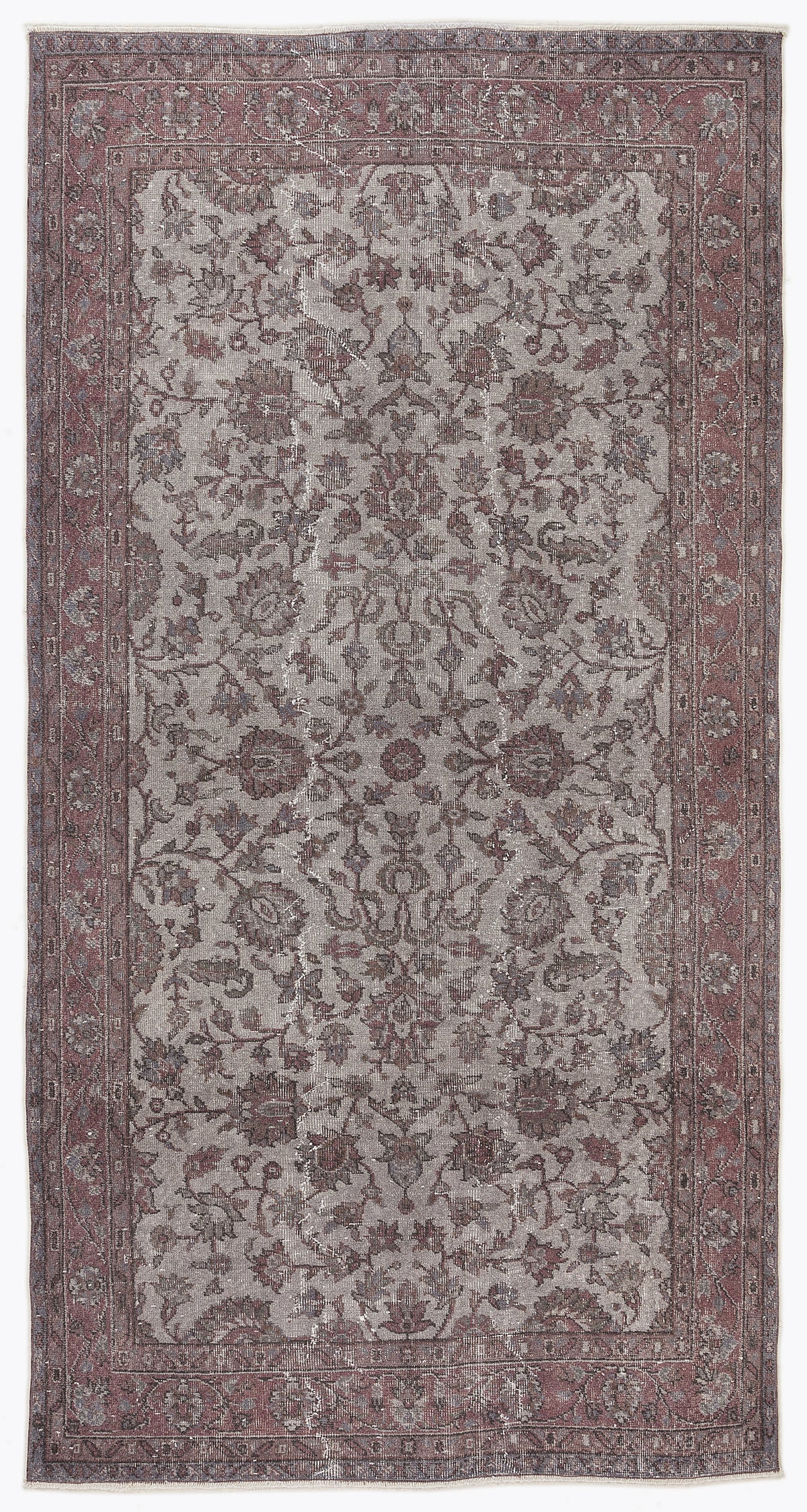 Naturel Over Dyed Vintage Rug 4&#39;11&#39;&#39; x 9&#39;5&#39;&#39; ft 150 x 288 cm