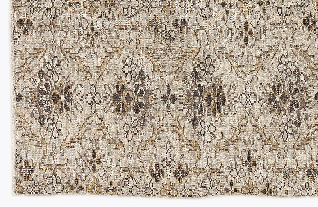 Beige Over Dyed Vintage Rug 5'5'' x 9'0'' ft 164 x 275 cm