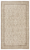 Beige Over Dyed Vintage Rug 5'5'' x 9'4'' ft 165 x 284 cm