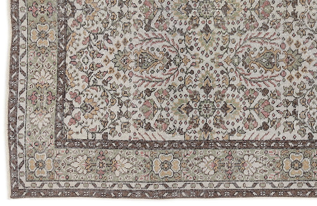 Naturel Over Dyed Vintage Rug 5'4'' x 9'6'' ft 163 x 290 cm