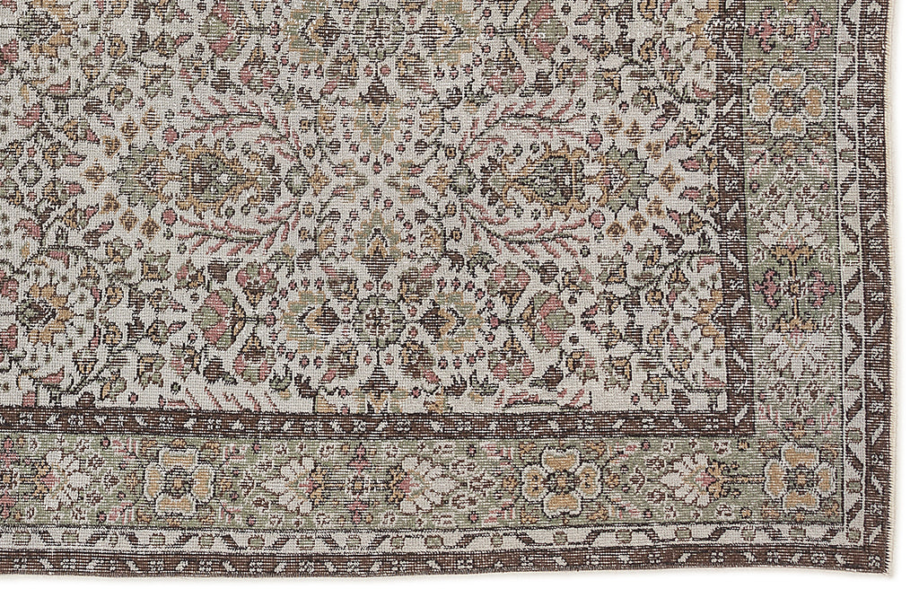 Naturel Over Dyed Vintage Rug 5'4'' x 9'6'' ft 163 x 290 cm