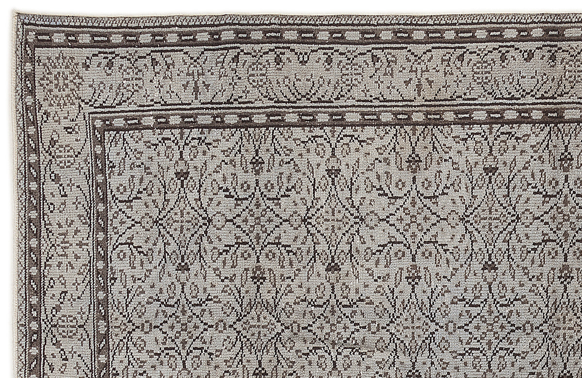 Blue Over Dyed Vintage Rug 4&#39;11&#39;&#39; x 8&#39;10&#39;&#39; ft 150 x 268 cm