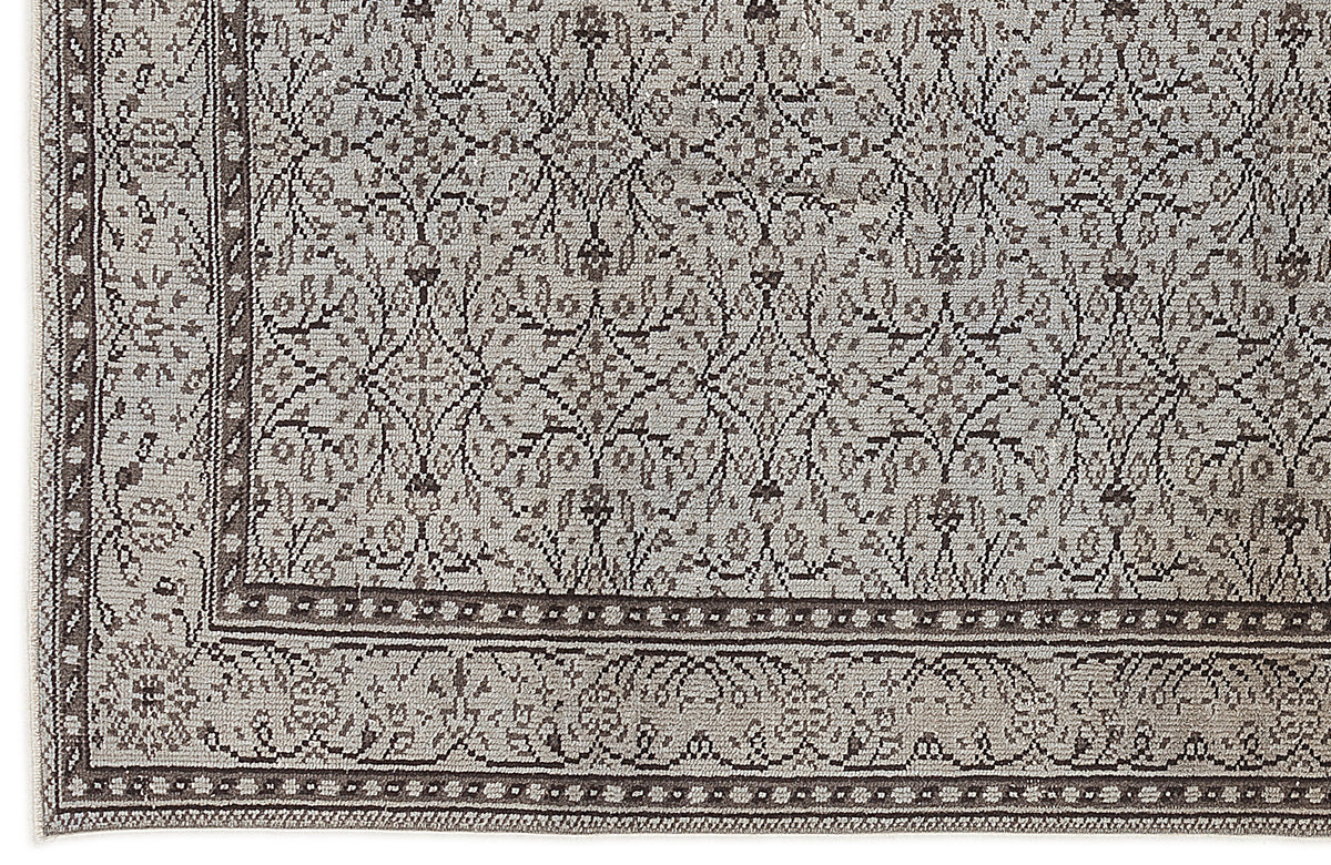 Blue Over Dyed Vintage Rug 4&#39;11&#39;&#39; x 8&#39;10&#39;&#39; ft 150 x 268 cm