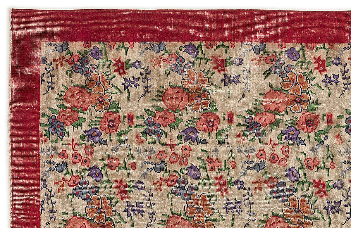 Retro Over Dyed Vintage Rug 5&#39;3&#39;&#39; x 9&#39;6&#39;&#39; ft 160 x 290 cm