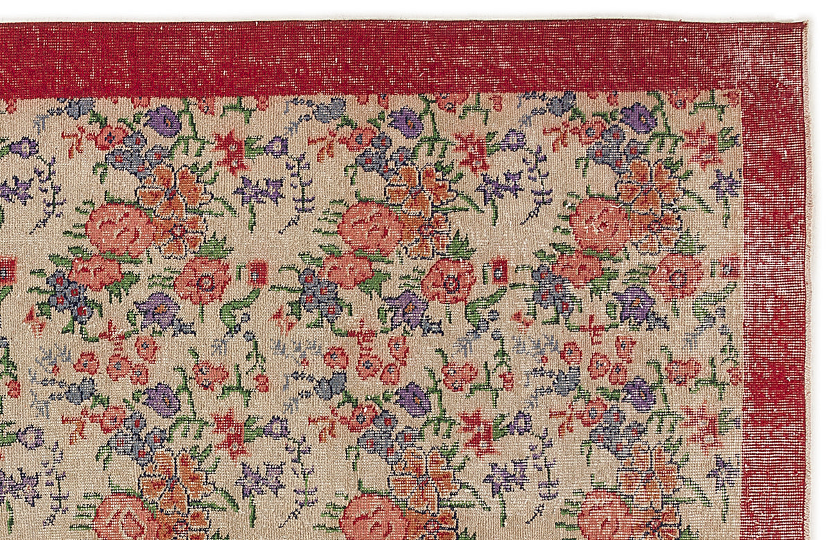 Retro Over Dyed Vintage Rug 5&#39;3&#39;&#39; x 9&#39;6&#39;&#39; ft 160 x 290 cm